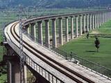 Sections of Xinjiang's longest railway bridge joined