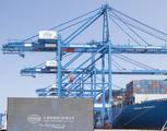 COSCO Shipping's super-large container vessel arrives at UAE Sat.