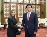 China's top legislator meets president of Panama's National Assembly 