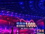 China's Singles' Day sales hit 10 bln yuan in 96 seconds