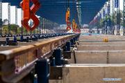 China-Laos railway rail-welding yard put into operation 