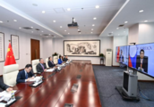 Chinese FM meets Lao counterpart via video link