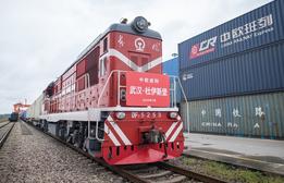 China-Europe freight train trips up in April