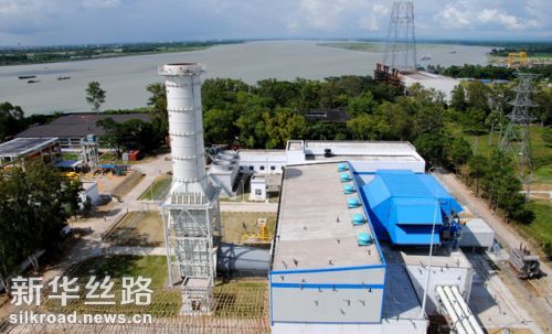 图为孟加拉石卡巴哈燃气电站全景