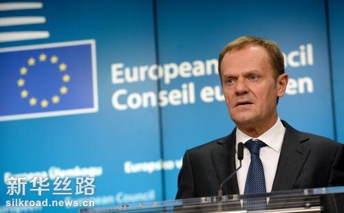 欧洲理事会主席图斯克15日表示，对俄罗斯的制裁将在原有期限上延长6个月 新华社　法新