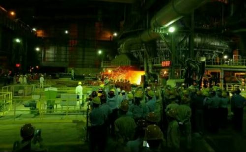 佳电公司配套的台塑越南钢铁项目一号高炉开炉成功1