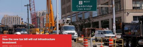 How the new tax bill will cut infrastructure investment