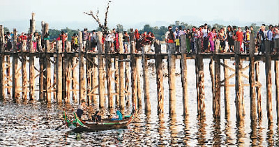 来缅甸，看世界最长的柚木桥