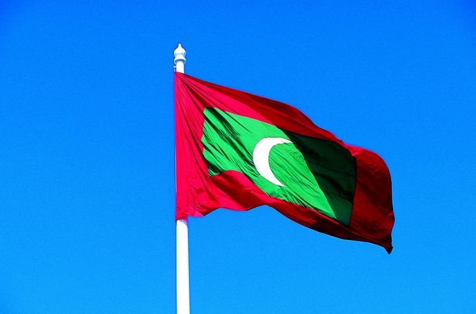 马尔代夫国旗图案图片