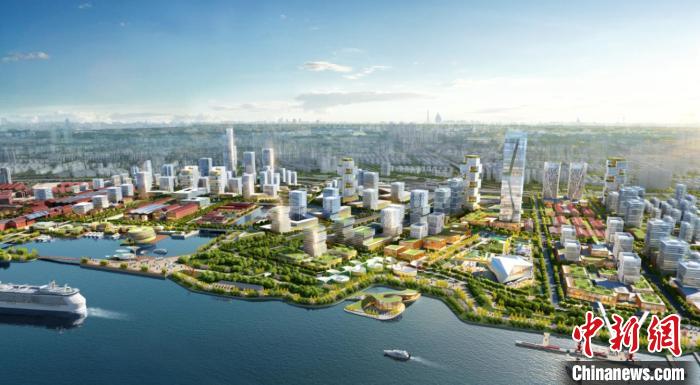 “长阳秀带”在线新经济生态园效果图 杨浦区委宣传部供图