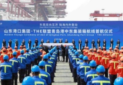 THE联盟在中国北方港口开通首条中东直达航线