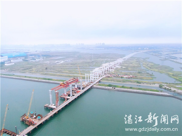 湛江调顺跨海大桥建设按下“加速键”