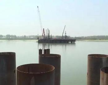 安徽固蚌高速浍河特大桥水下工程施工顺利推进