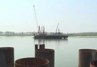 安徽固蚌高速浍河特大桥水下工程施工顺利推进