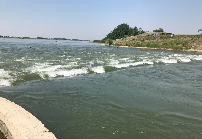 安徽蚌埠：茨淮新河调水1.2亿立方 供淮河流域夏种水源