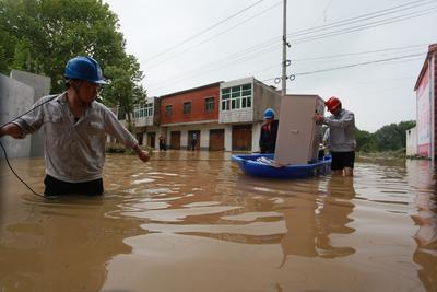安徽无为市：浸水变电站全站恢复运行