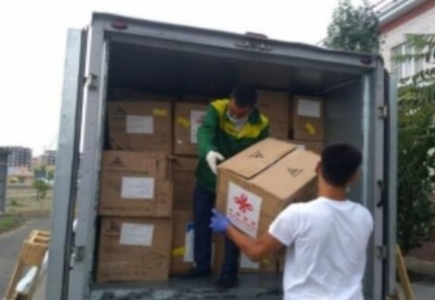 中国提供的人道主义援助物资运抵哈萨克斯坦阿特劳