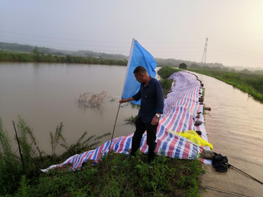 安徽芜湖：“领头雁”坚守在防汛一线