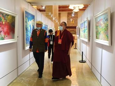 艺术家刘正兴油画展在黄河上游若尔盖草原举办
