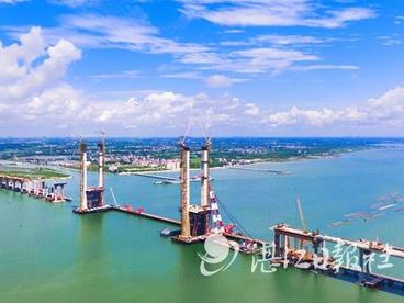 调顺跨海大桥最后一个薄壁空心墩浇筑完成 