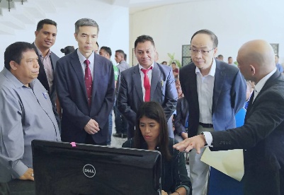 驻东帝汶大使肖建国出席原产地证书在线签发系统在东试点启动仪式