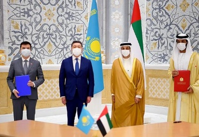 哈萨克斯坦与阿联酋达成总价61亿美元的投资协议