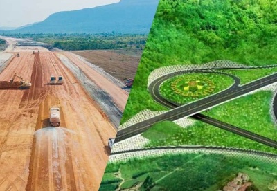 柬埔寨金边—西港高速公路完成进度26.86％