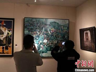 第四届“朝圣敦煌”全国美术作品展15日在甘肃敦煌开幕