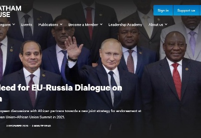 欧盟和俄罗斯在非洲问题上对话的必要性