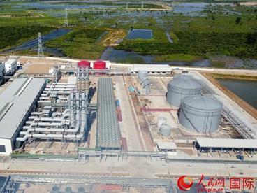 中企承建的柬埔寨最大双燃料内燃机项目正式发电