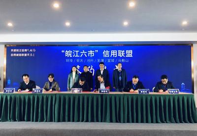 立足皖江  合作共赢     “皖江六市”信用联盟正式成立