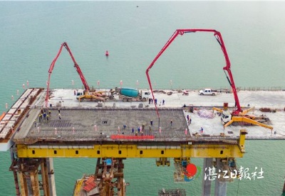 调顺跨海大桥引桥主体结构全部完成