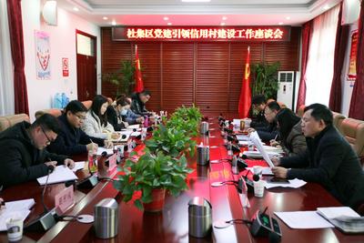 淮北杜集区召开党建引领信用村建设工作座谈会