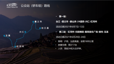 2021CCPC公众站轿车组日程与路线