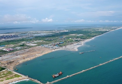 中企西非最大港口投资项目莱基港建设进度过半