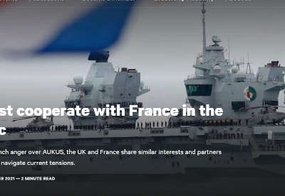 英智库建议英必须在印太地区与法国合作