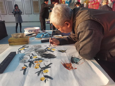 安徽泗县举办“弘扬中华传统文化    乐享智慧老年生活”书画笔会