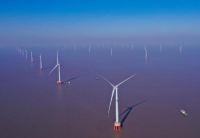 浙江省最大海上风电项目并网发电 助力能源保供
