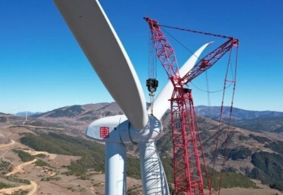 四川普格采乃风电项目最后一台风机安装完成 12月将全部投产