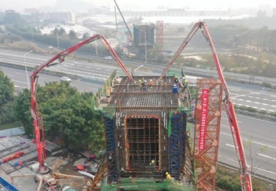 广湛高铁广珠广茂联络线进入连续梁施工阶段