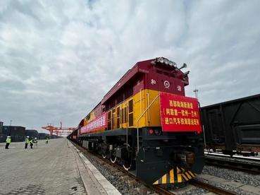 中东进口汽车首次“乘”西部陆海新通道班列销往中国