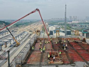 江苏南沿江城际铁路建设跑出“加速度”