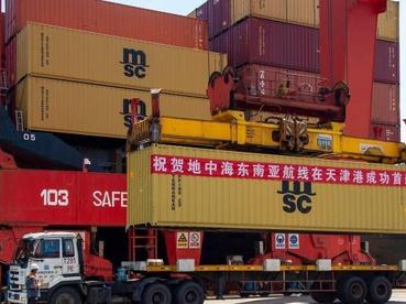 天津港接连开辟“一带一路”及RCEP新航线