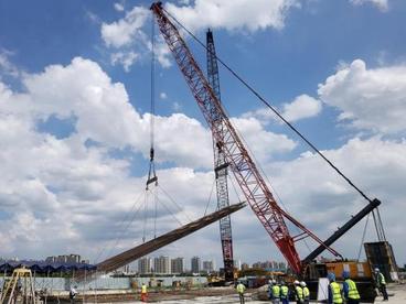 上海轨交21号线军民路站主体地墙完工 建成后将成该区域核心交通点