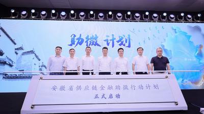 目标覆盖百万小微市场主体   安徽省启动供应链金融助微计划
