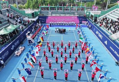 2024金安国际网球公开赛正赛在六安开赛