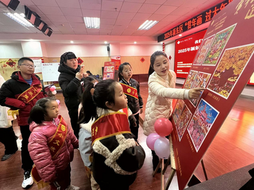 安徽阜阳市颍东区：赏年画迎新春 文明实践年味浓