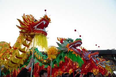 合肥市第二届舞龙灯大会在肥东县撮街举办