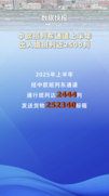 中欧班列东通道上半年出入境班列近2500列