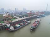 Central China's Wuhan kicks off direct container shipping service to Japan Thu.